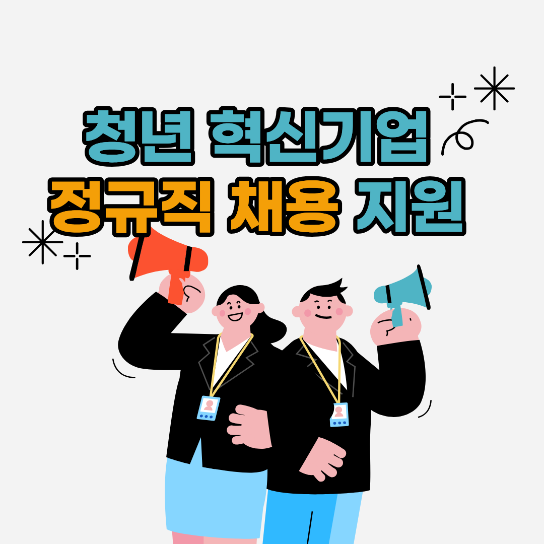 청년 혁신기업 정규직 채용 지원 