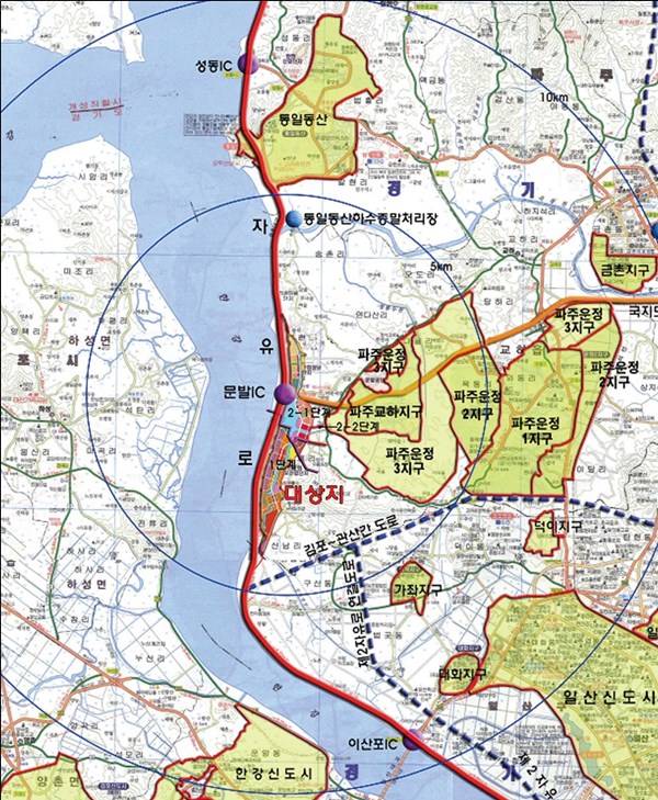 파주탄현중소기업전용 위치도