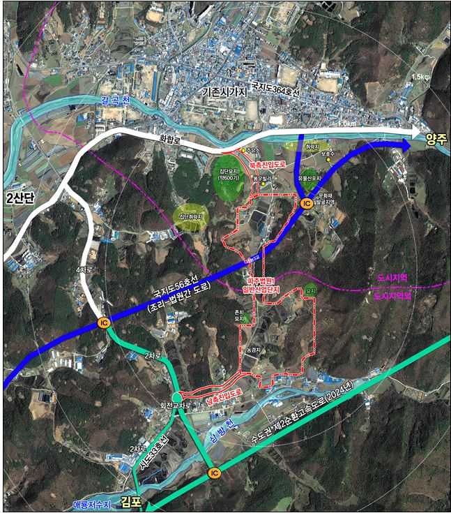 법원1일반산업단지 위치도
