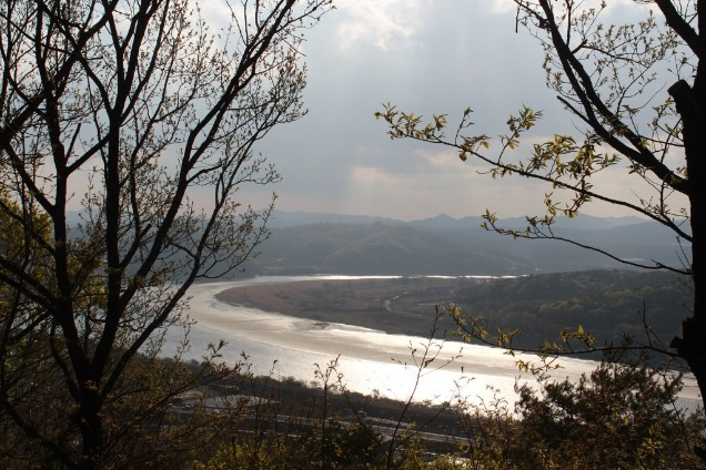 임진강 낙조전망대에서 바라본 임진강