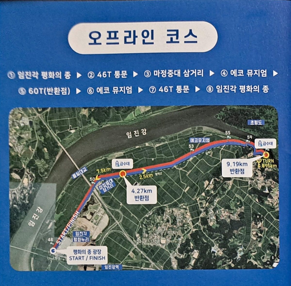 마라톤 코스 지도 안내