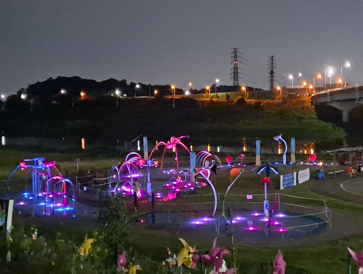 공릉천 물놀이장 야간경관